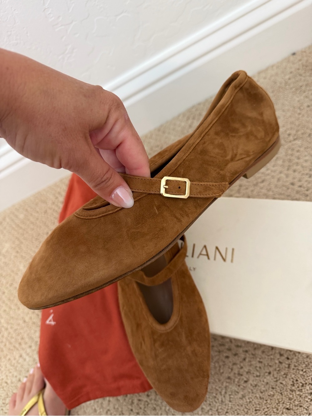A. Soliani Suede Ballet Flat - Brand New!